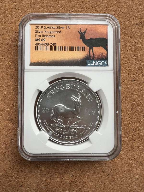 2019 MS 69 first releases Silver KrugerRand