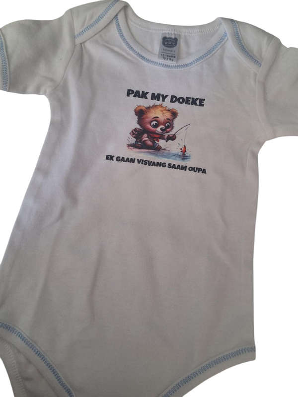 Visvang saam Oupa Baby Grow