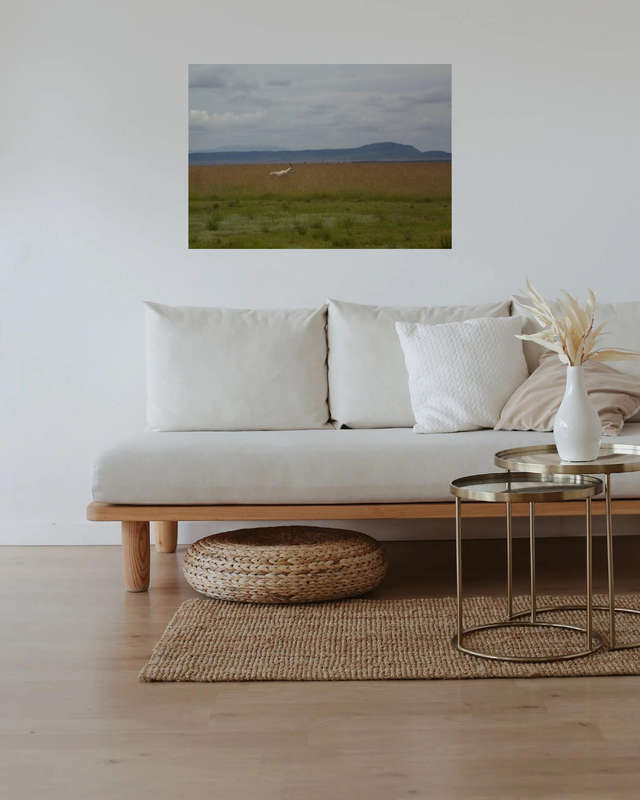 Original Photography A3 Printed Canvas Wall Art "Minimalist Landscape""