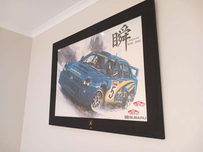Subaru Impreza WCR 2001 potrait/wall painting