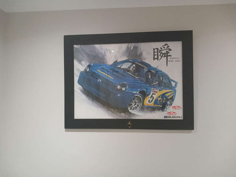 Subaru Impreza WCR 2001 potrait/wall painting