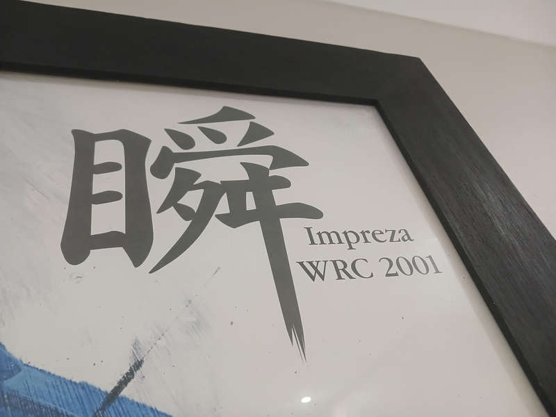 Subaru Impreza WCR 2001 potrait/wall painting