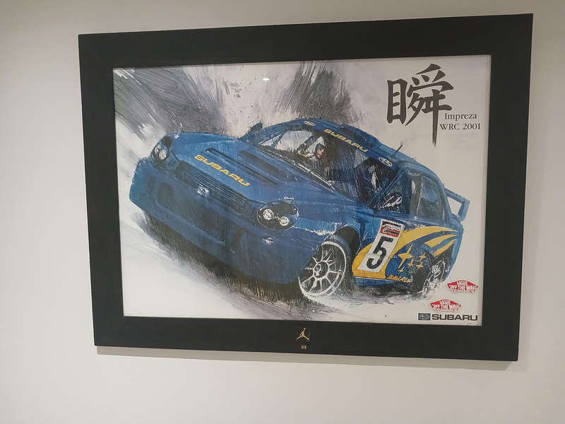 Subaru Impreza WCR 2001 potrait/wall painting