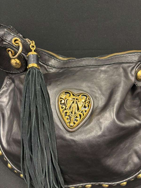 Gucci Calfskin Babouska Hobo Bag  Black