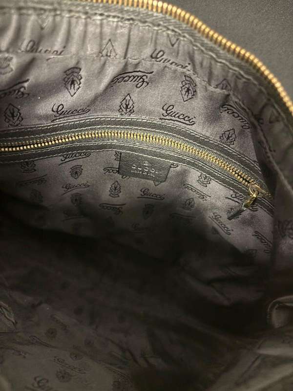 Gucci Calfskin Babouska Hobo Bag  Black