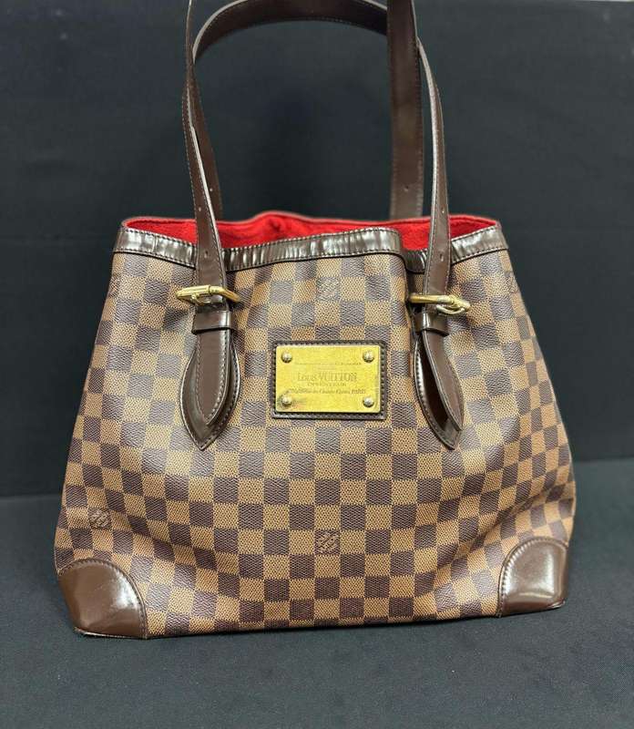 Louis Vuitton Damier Ebene Canvas Tote Bag