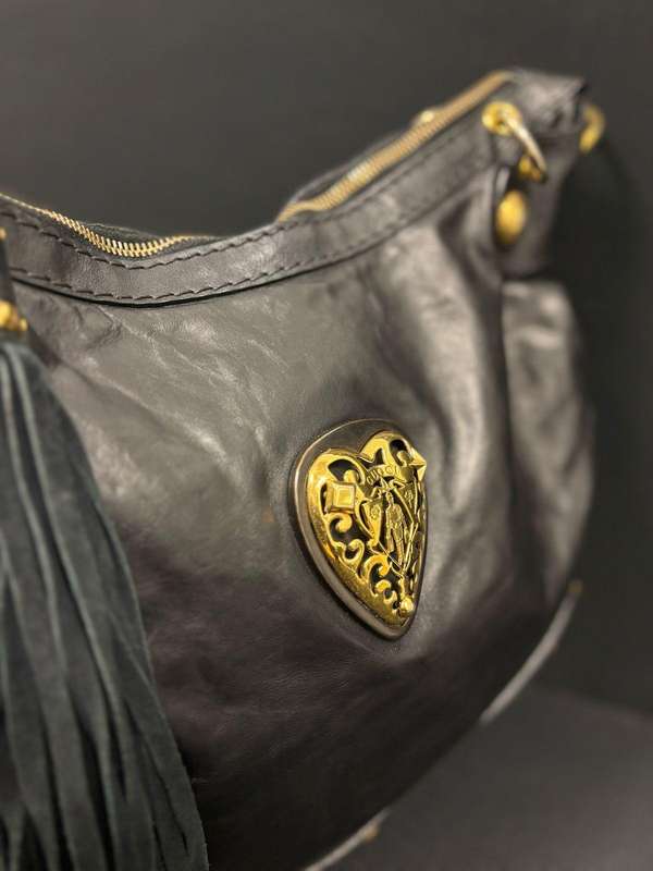 Gucci Calfskin Babouska Hobo Bag  Black