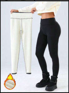 Winter Leggings, Super-Soft Wool Underneath,  Size : Medium - 2XL