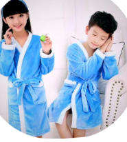 Kiddies Bathrobe/Gown: Unisex, Fluffy, Age 2-12 Years