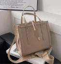 Tie Detail Minimalist Double Handle Square tote Bag, with Wide Straps