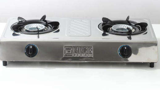 Fully Automatic Gas Cooker, mirror stainless steel panel