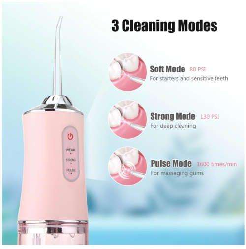 Mouth Washing Machine Portable Oral Irrigator for Teeth White, Powerful Dental Water Jet Pick Floss