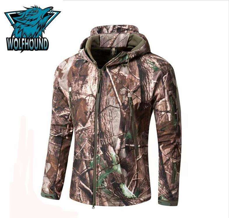 Waterproof, Windproof Tactical Military Fleece Hoodie Jacket (Polyester), Lightweight, Size M-2XL