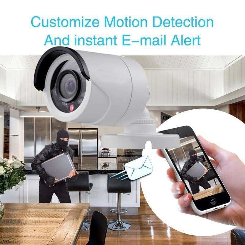 4 CH Wireless IP Security Camera Kit In/Outdoor
