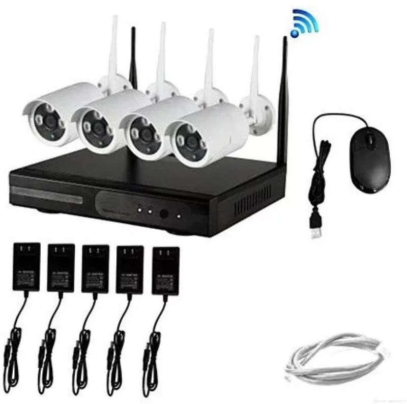 4 CH Wireless IP Security Camera Kit In/Outdoor