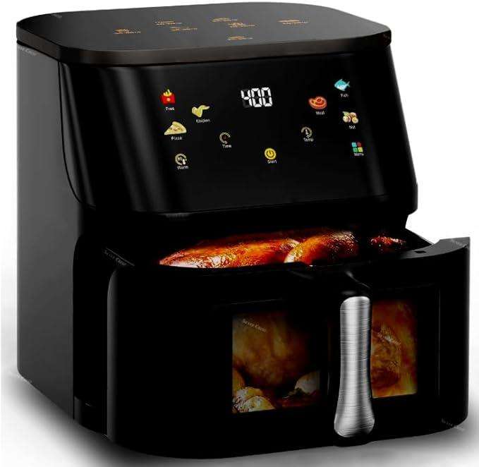 Chefs Choice 8L Digital Air Fryer with Viewing Window  6-in-1 Multi-Cooker | Low-Oil Family Air Fry
