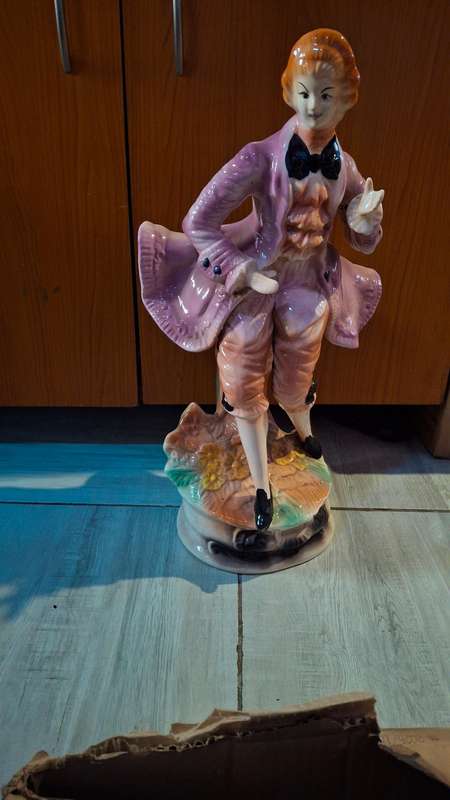 Magnificent Large Male Victorian Figurine , Exquisite Display Piece