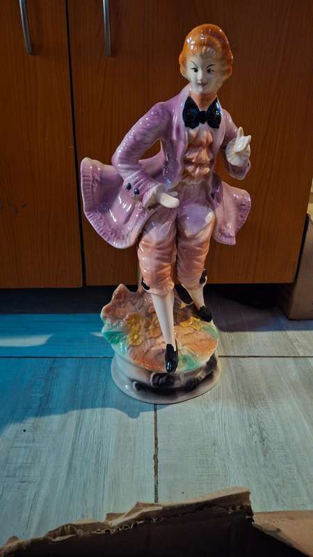 Magnificent Large Male Victorian Figurine , Exquisite Display Piece
