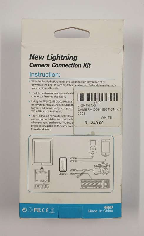 New Lightning Camera Connection Kit