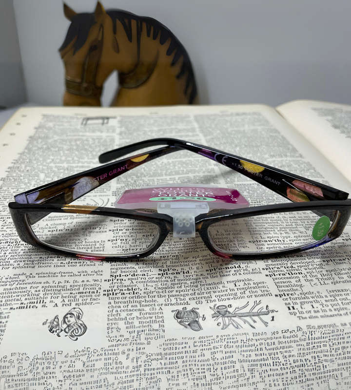 Sale- Foster Grant +1.50 Reading Glasses  Polka Dot Design | RFCUR150 UK Model LO0413 | 52-18-140