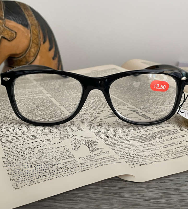 Glare Eyewear +2.50 Reading Glasses  Black Frame | Anti-Glare | Model GL013