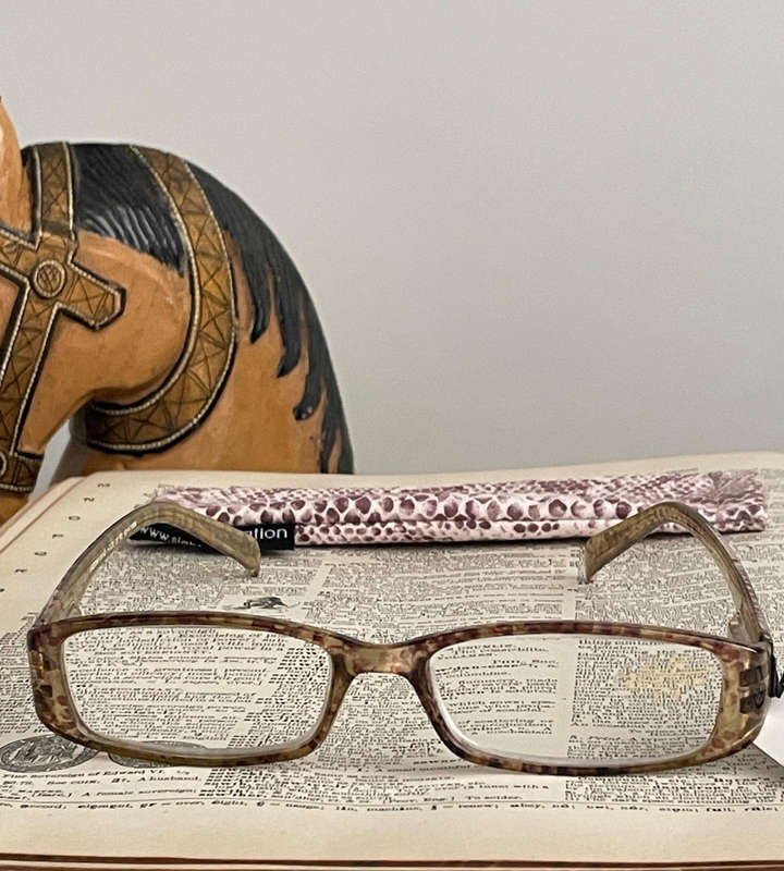 Sight Station Arizona Sand +3.00 Fashion Reading Glasses with Fabric Pouch