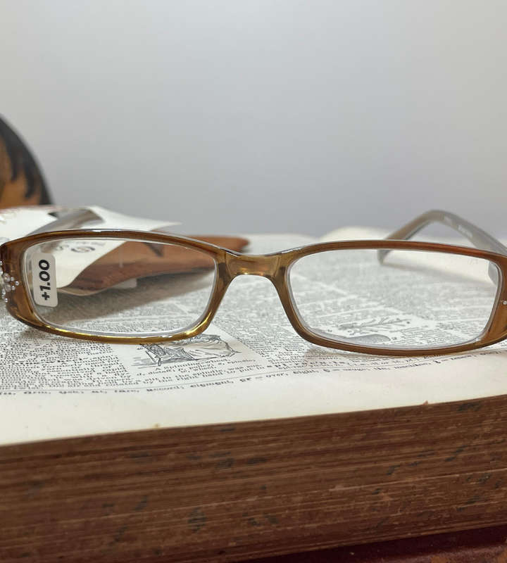 Sight Station +1.00 Reading Glasses  Vermont Brown | Lightweight | With Fabric Pouch
