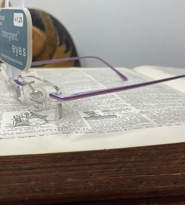Foster Grant +1.25 Readilite Reading Glasses  Lightweight Lilac Comfort at Over 50% Off!
