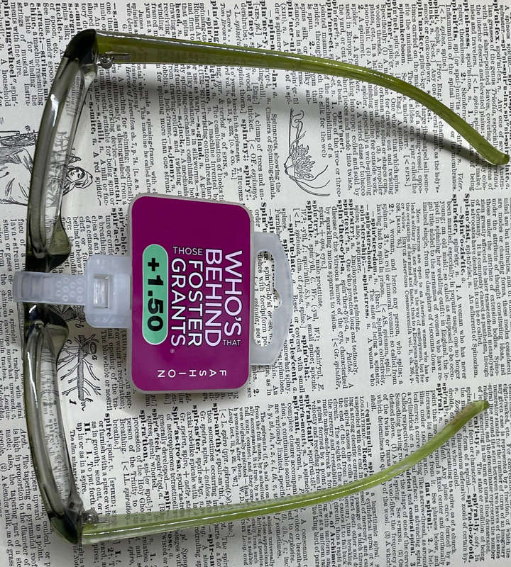 Foster Grant +1.50 Reading Glasses  Green Natural Floral Design | RFXLAA100MT | Stylish & Comfortab
