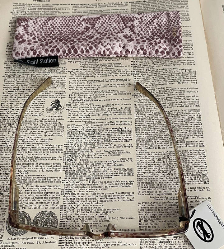 Sight Station Arizona Sand +3.00 Fashion Reading Glasses with Fabric Pouch