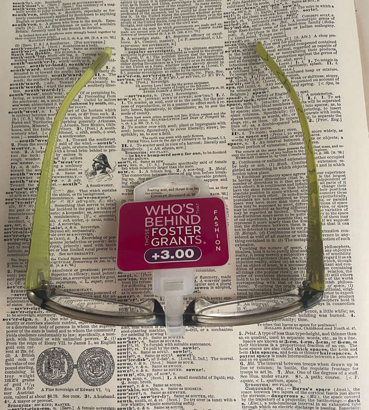 Foster Grant RFXLAA300MT +3.00 Green Floral Fashion Reading Glasses