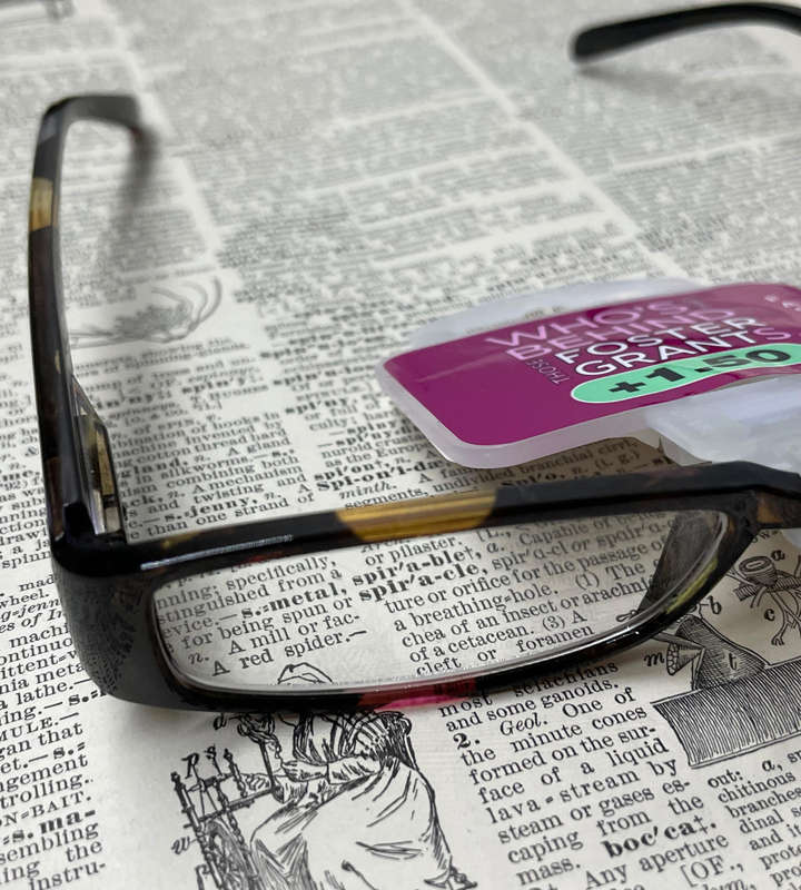 Sale- Foster Grant +1.50 Reading Glasses  Polka Dot Design | RFCUR150 UK Model LO0413 | 52-18-140