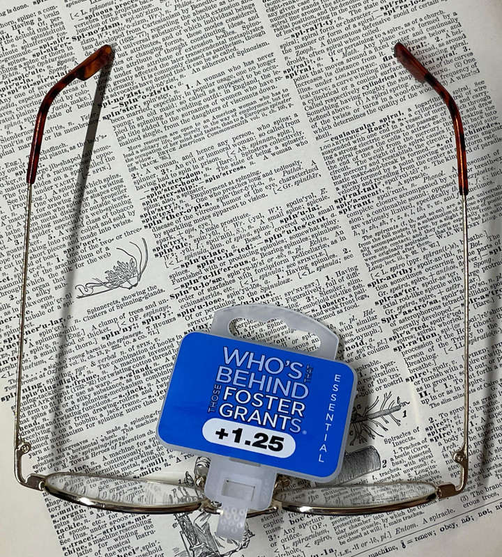 Foster Grant Essential +1.25 Reading Glasses  Gold Frame | Tortoise Temples | RFXSWI125E