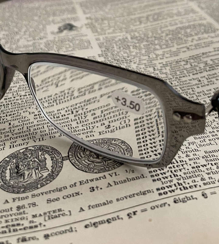 Sight Station by Foster Grant Harper Grey +3.50 Super Lightweight Reading Glasses  Modern Style