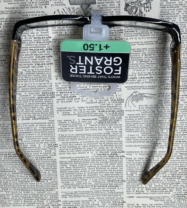 Foster Grant RFCKAI150MT +1.50 Reading Glasses  Stylish Gold & Black Leopard Design