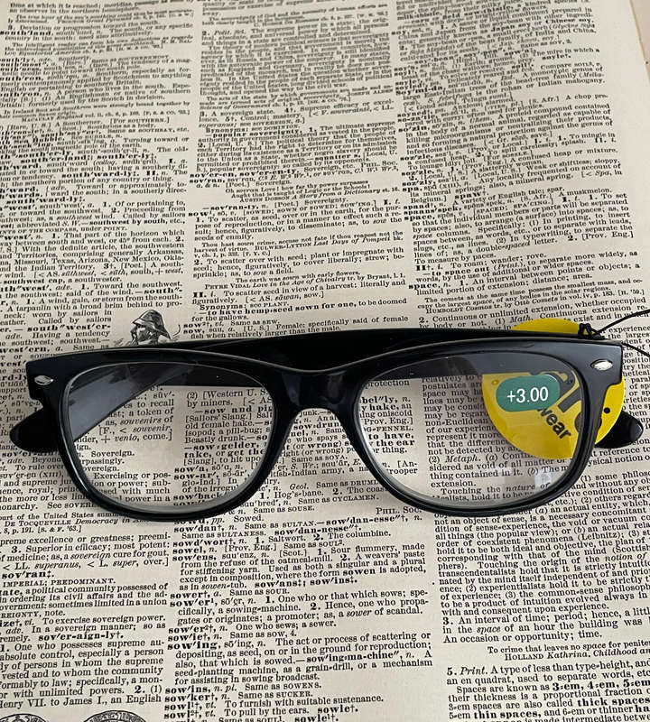 GLARE GL013 +3.00 Reading Glasses  Sleek Black Frame
