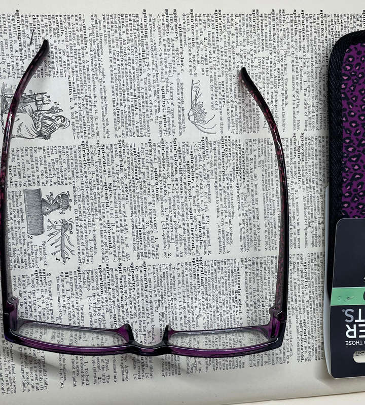 Foster Grant CORA +1.50 Reading Glasses  RFCOR150 | Elegant Style with Purple Fabric Sleeve | 52-19