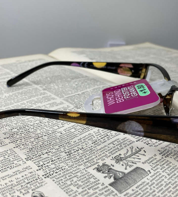 Sale- Foster Grant +1.50 Reading Glasses  Polka Dot Design | RFCUR150 UK Model LO0413 | 52-18-140