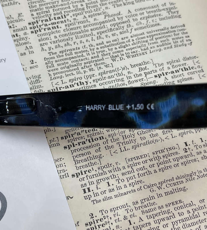 Sight Station HARRY +1.50 Reading Glasses  Blue Frame with Matching Sleeve | Aspheric Lenses