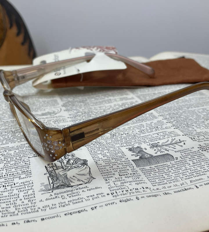 Sight Station +1.00 Reading Glasses  Vermont Brown | Lightweight | With Fabric Pouch