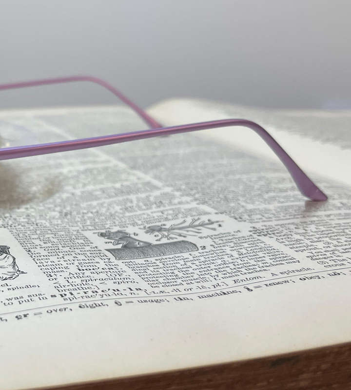 Foster Grant +1.00 Reading Glasses  Lilac Aluminum Frameless | Lightweight | 50 Off