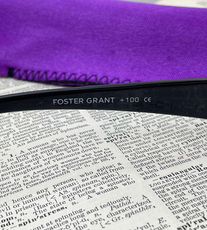 Foster Grant +1.00 Reading Glasses with Fabric Sleeve  Clearance Sale
