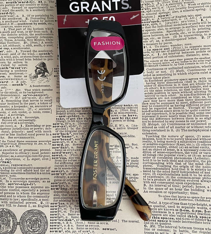 Foster Grant RFCKAI350MT +3.50 Reading Glasses Stylish Gold & Black Leopard Design