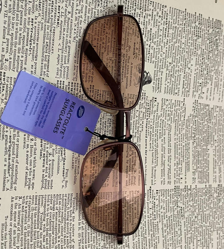 BOOTS Reactolite Sunglasses  Photochromic Lenses | Clearance | New & Unused