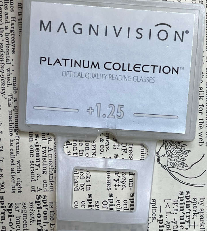 Magnivision Liam +1.25 Reading Glasses  Platinum Collection Clarity & Comfort