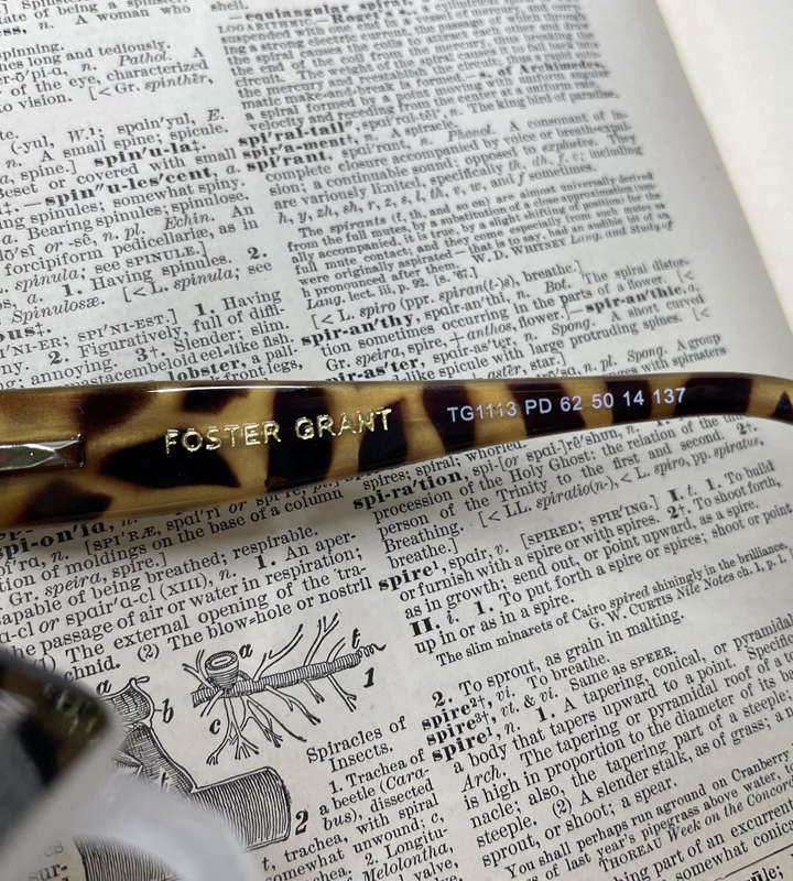 Foster Grant RFCKAI150MT +1.50 Reading Glasses  Stylish Gold & Black Leopard Design