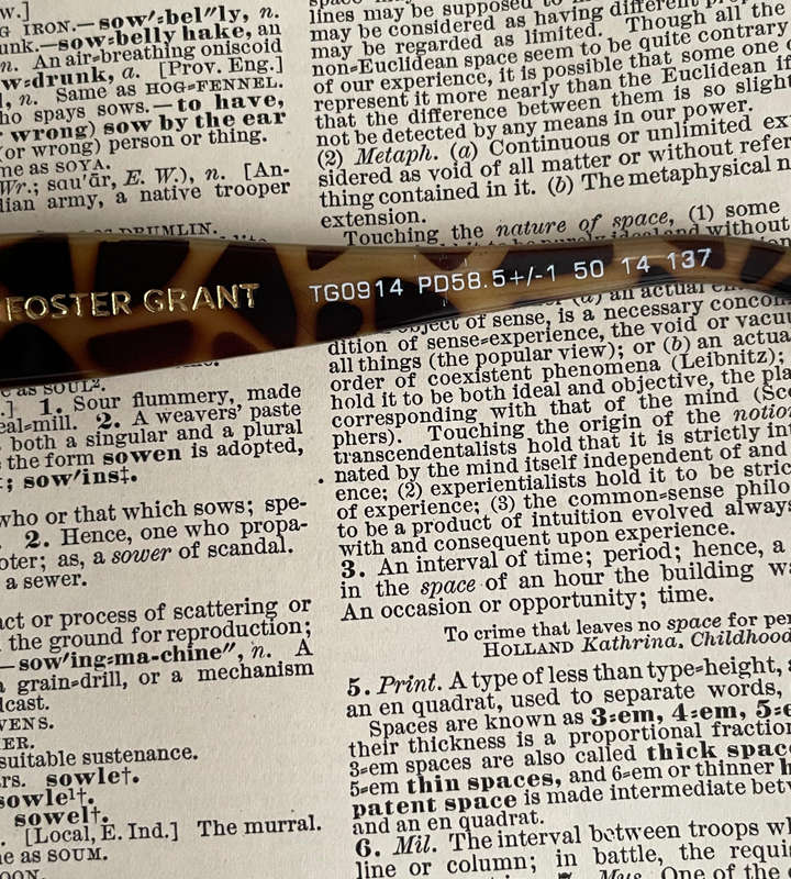 Foster Grant RFCKAI350MT +3.50 Reading Glasses Stylish Gold & Black Leopard Design