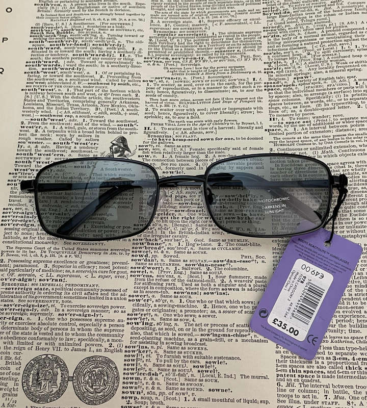 BOOTS Reactolite Sunglasses  Photochromic Lenses | Clearance | New & Unused
