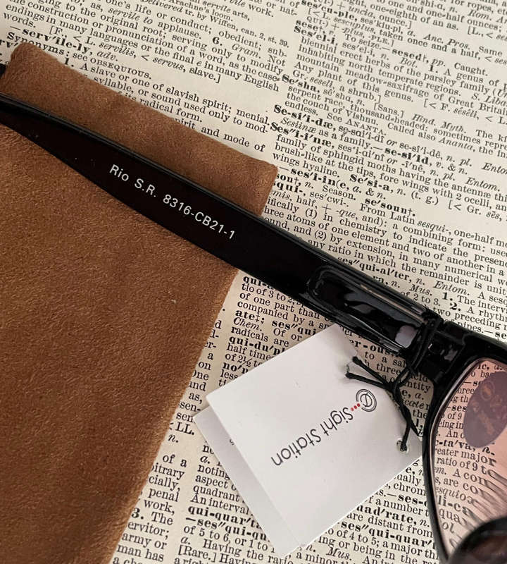 Sight Station RIO +2.50 Reading Glasses  Colorful Fashion Readers with Fabric Pouch | PD 62mm