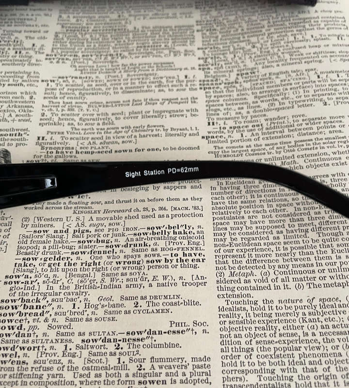Sight Station by Foster Grant Vienna +3.50 Reading Glasses  Black Frame  Fabric Pouch  Brand New
